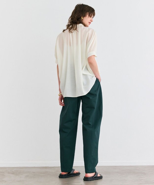 BEIGE， 【洗える】GAZANIA / コットンチノカービーパンツ Forest Green