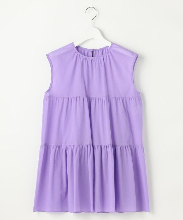 自由区 S ノースリーブコットン ブラウス ラベンダー