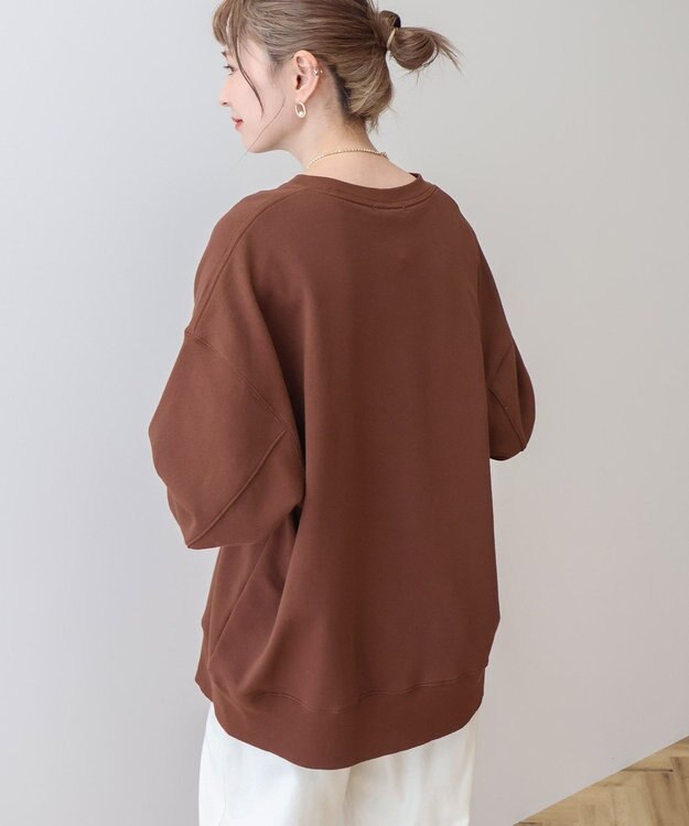 AMERICAN HOLIC 刺繍裏毛プルオーバー Brown