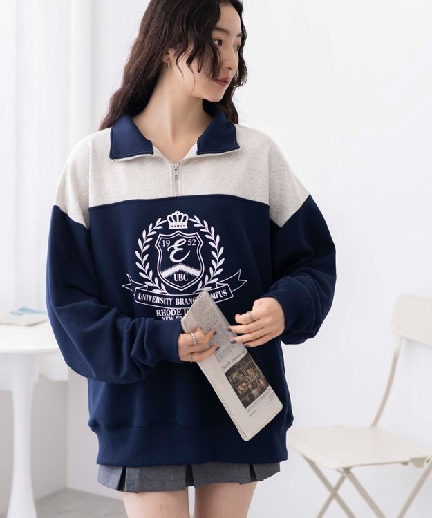 ハーフジップ切り替えBIBPO / WEGO | ファッション通販 【公式通販