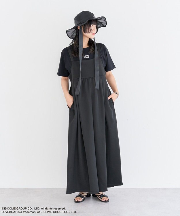 Green Parks ■ＬＯＶＥＢＯＡＴ　サロペットパンツ Black