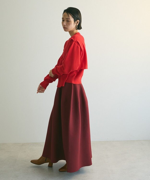 Green Parks armonia．バルーンニットスカート Bordeaux