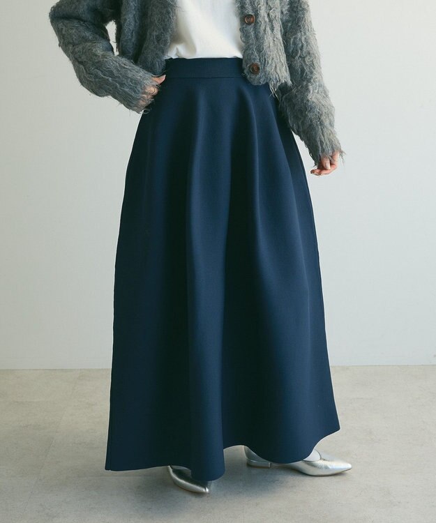 Green Parks armonia．バルーンニットスカート Navy