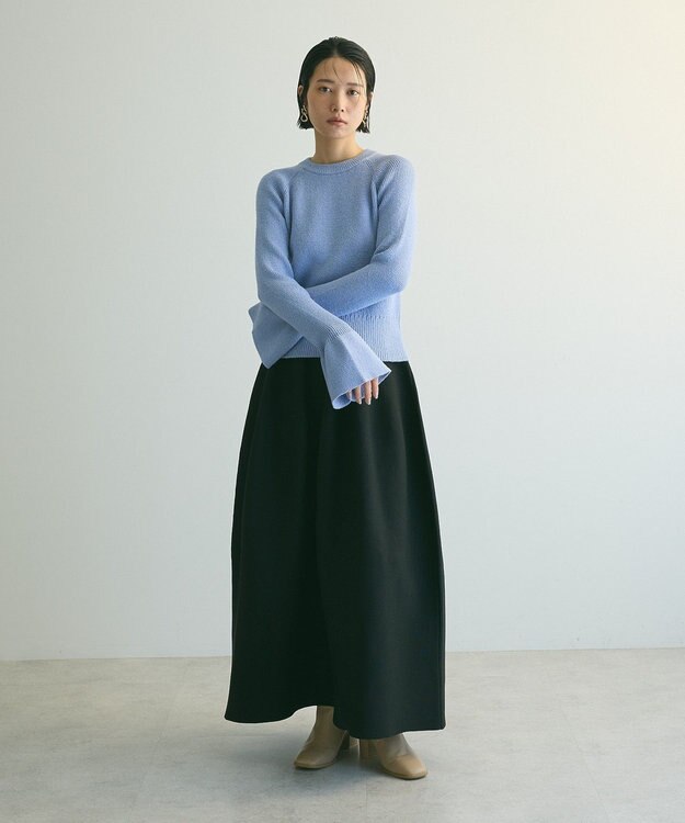 Green Parks armonia．バルーンニットスカート Black