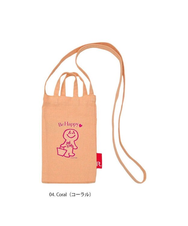 ROOTOTE 6833【直営限定:ミスターフレンドリー】FR.リサイクルコットン.サコッシュ 04：コーラル