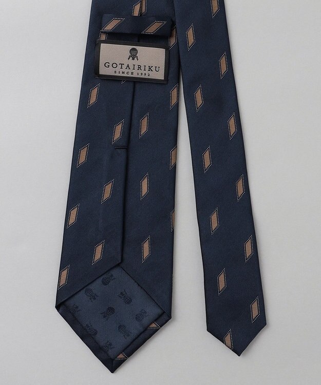 GOTAIRIKU GOTAIRIKU別注【日本製】シルク ネクタイ_ダイヤ柄 ネイビー系8