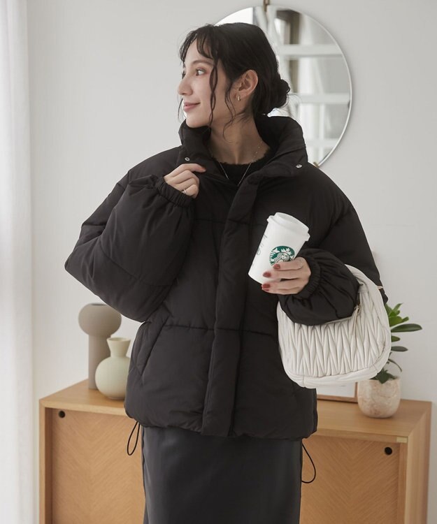 WEGO 【2WAYフード取り外し可能/あったかい】２WAYパディングブルゾン ブラック