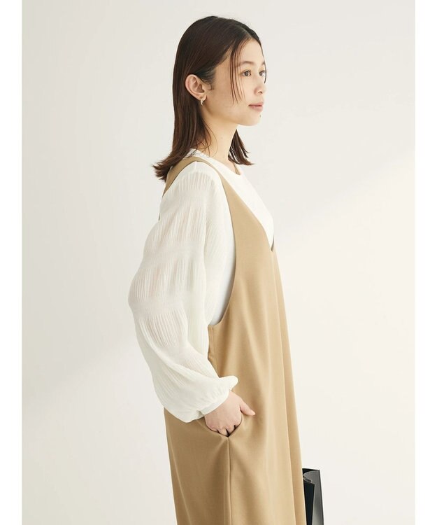 Green Parks マジョリカスリーブカットプルオーバー Off White