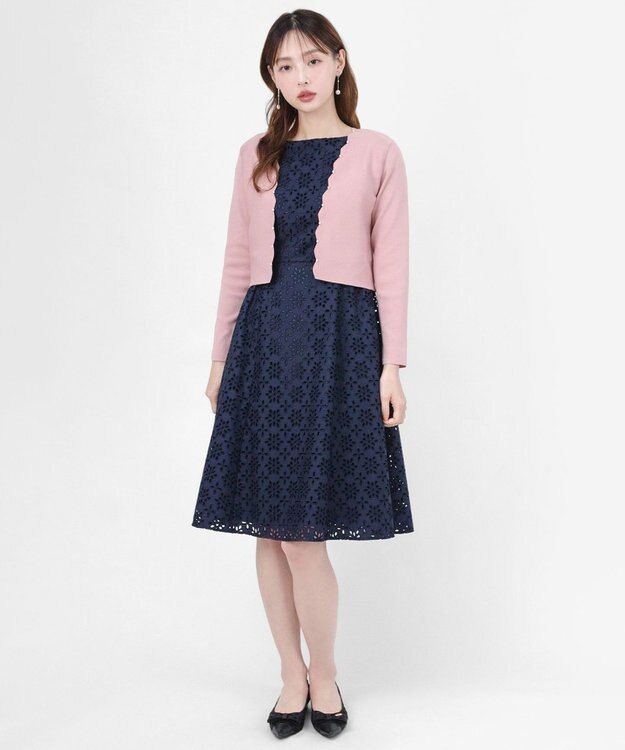 TOCCA 【洗える】SCALLOP ボレロ ライトピンク