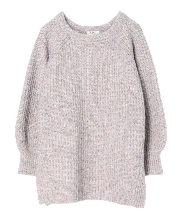 earth music&ecology ふわふわメランジチュニック Lavender