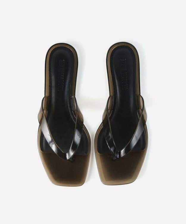 STEVE MADDEN TRELLA-J クリアトングフラットサンダル スモーク