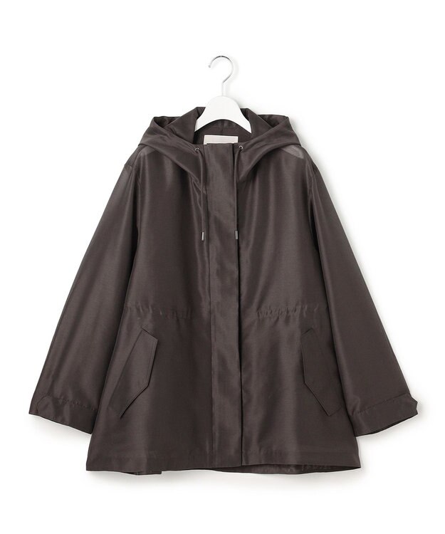 ICB L テントライン フーデットコート チャコール［シアー］