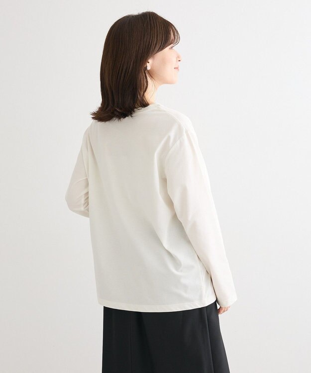 Green Parks 分割フォト長袖Ｔシャツ Off White