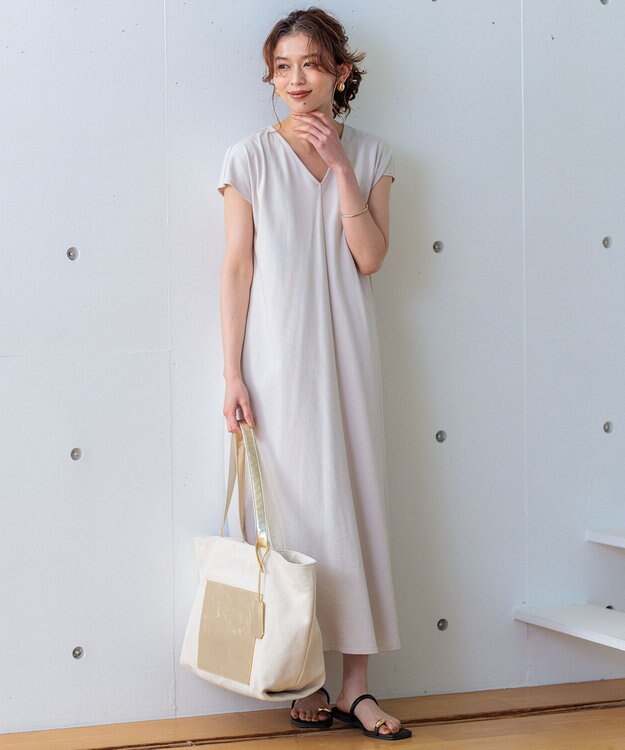 23区 ビッグサイズ トートバッグ アイボリー系