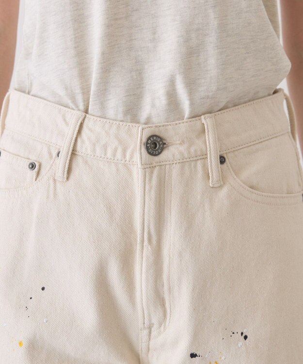 AMERICAN HOLIC ルーズストレートペイントデニム White