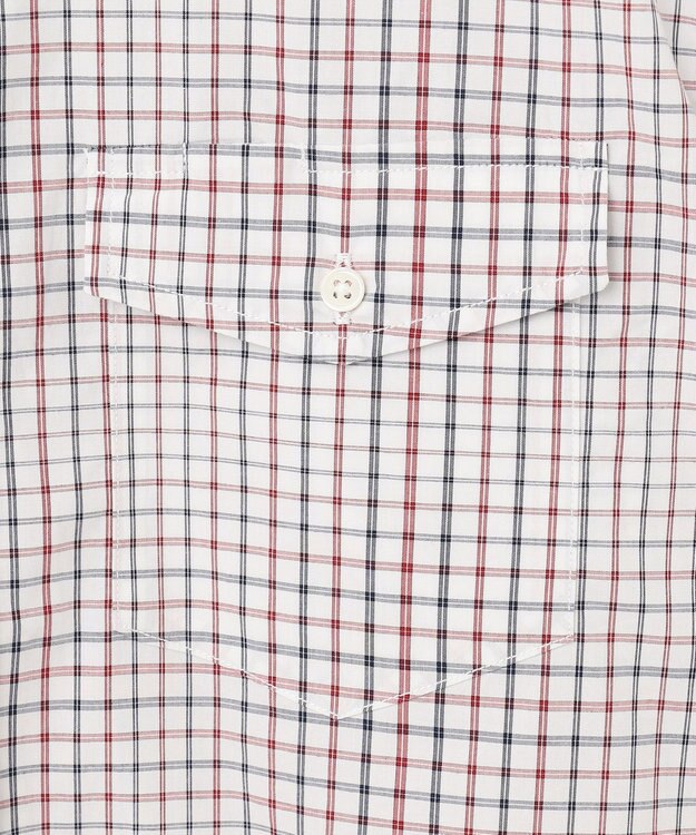 J.PRESS MEN ポプリンマルチチェック ボタンダウンシャツ ワイン系3