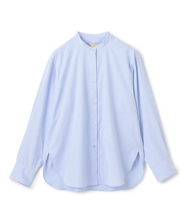 UNFILO バンドカラー コンフォートシャツ サックス