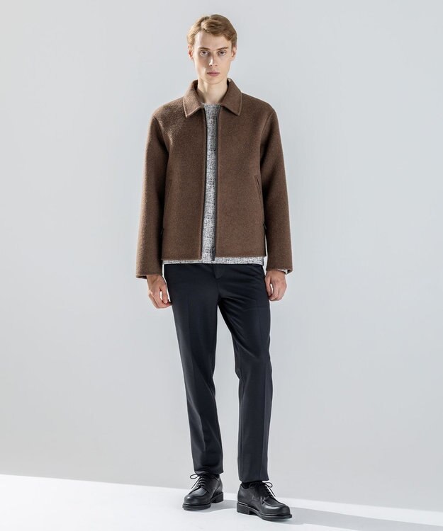 JOSEPH HOMME 【新素材】ウールキャメルリバー　ジップアップブルゾン キャメル系