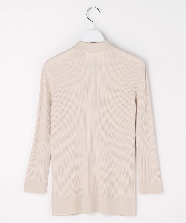 自由区 【カトリエムブーケ】Cotes melangees a la soie ボタンフロントトップス グレー