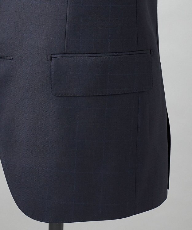 GOTAIRIKU 【Loro Piana Fabric】365 通年スーツ(ネイビー×格子) ネイビー系4