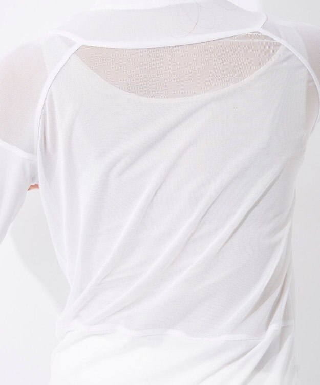 FILA GOLF／marie claire 【Marie claire sports】ハイネックメッシュアンダーシャツ ホワイト