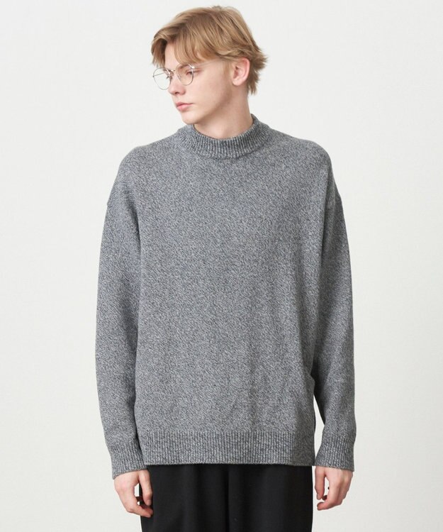 WOOL MOULINE | モックネックセーター - UNISEX / ATON | ファッション通販 【公式通販】オンワード・クローゼット