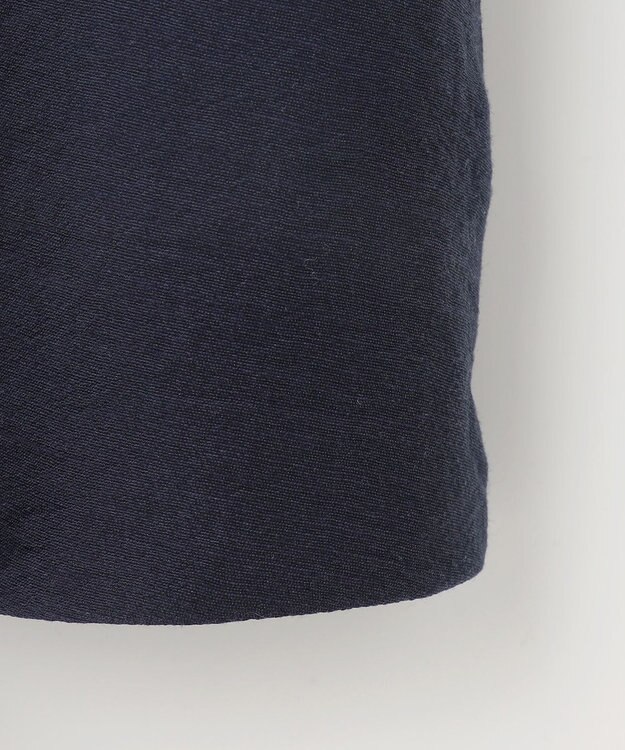 #Newans 【金子綾さんインスタライブご紹介アイテム】（前後着用可能）ピンタックシアーブラウス ネイビー