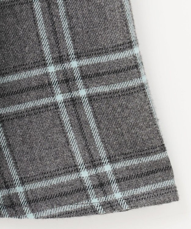 ANY KIDS チェック柄 ジャンパースカート グレー系チェック