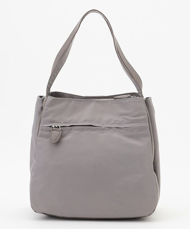 Y'SACCS スクエアすっきりトート Sサイズ グレージュ