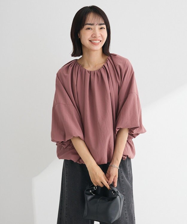 Green Parks ・ＥＬＥＮＣＡＲＥ　ＤＵＥ　バルーンブラウス Pink