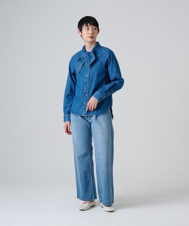 ボウタイ】BOW-TIE DENIM BL デニムブラウス / Ripo trenta anni
