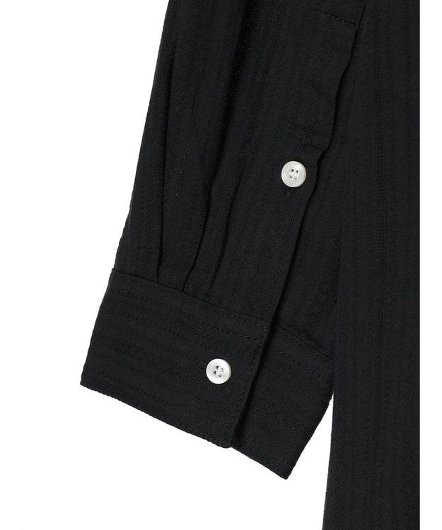 Green Parks カラミバンドカラーシャツ Black