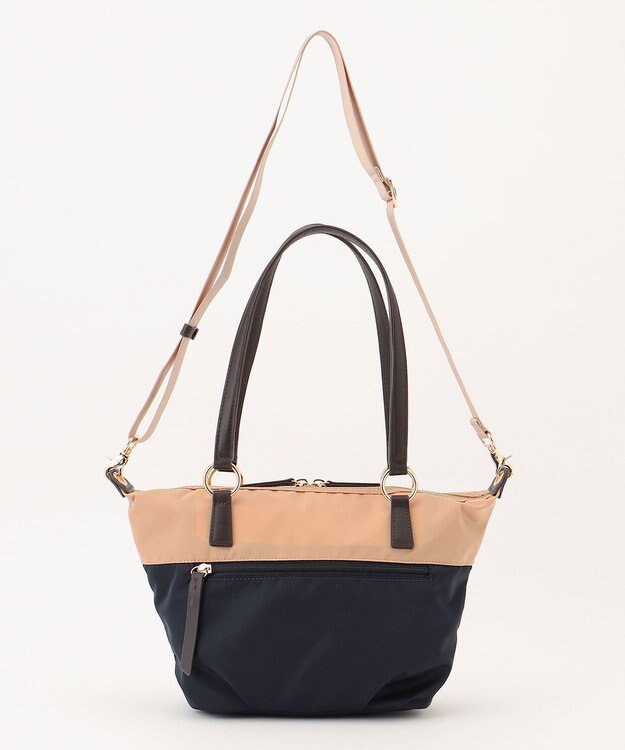 LA BAGAGERIE ウォータープルーフナイロン　2WAYハンドバッグ ベージュ