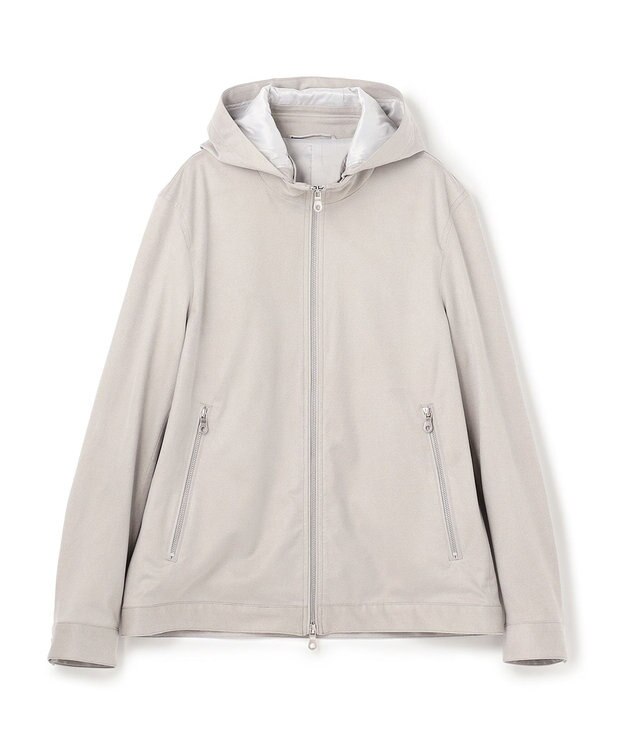 JOSEPH HOMME 【新素材】スムーススエードストレッチ　フーディー ライトグレー系