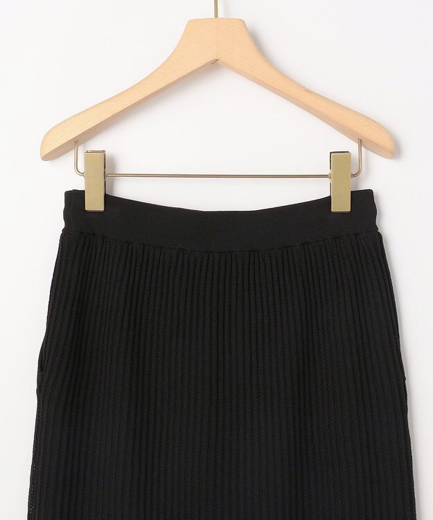 組曲 【先行予約・WEB限定】レーシーニット スカート ブラック系
