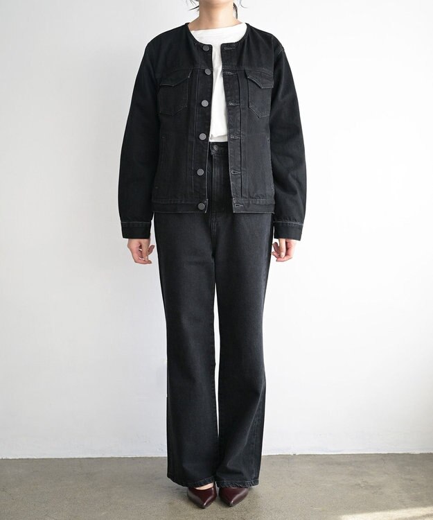 woadblue ＜坪田あさみさんコラボ＞SALUU サルーノアール /デニムパンツ ブラック BLACK
