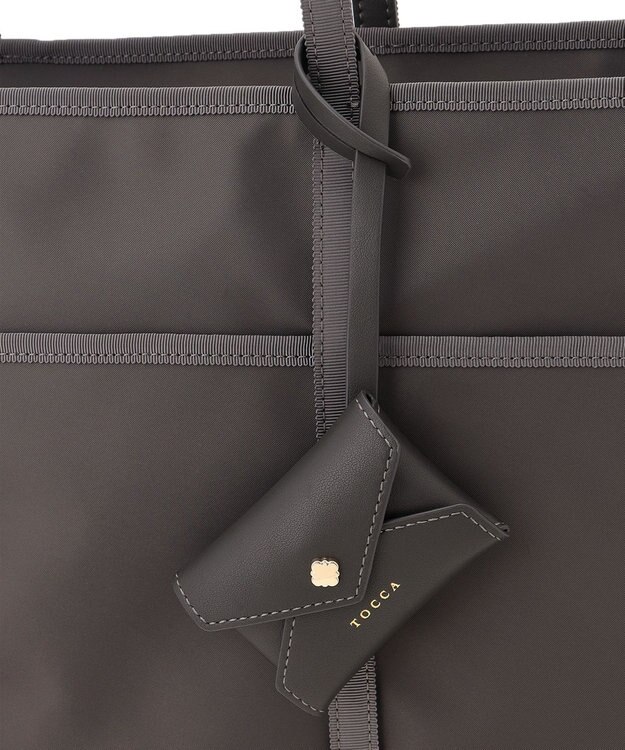 TOCCA  T-LETTERA NYLON BAG ナイロンバッグ【A4サイズ対応】 ライトグレー系