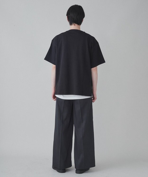 WEGO 【ユニセックス着用ITEM】ワイドストレートスラックス ダークグレー