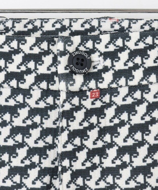 23区GOLF 【MEN】【ストレッチ】ハンタードッグ柄 パンツ ホワイト系5