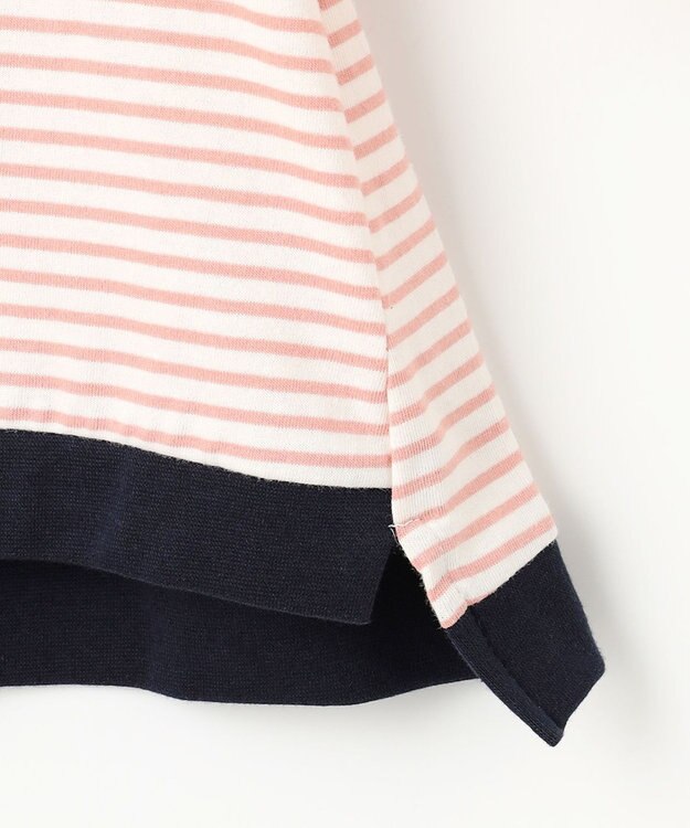 組曲 KIDS 【90-100㎝】リボンボーダー トップス ピンク系1