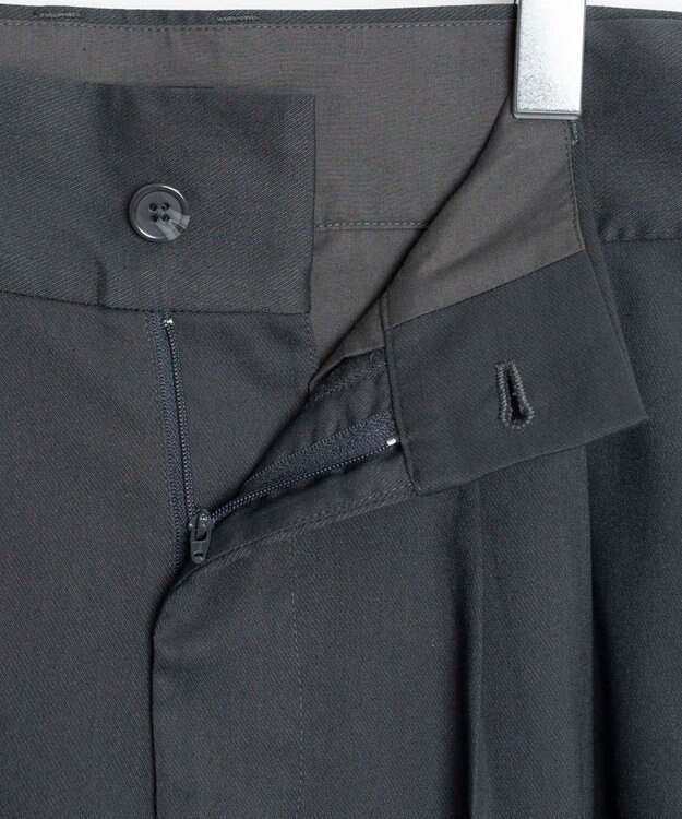 WEGO 【ユニセックス着用ITEM】ワイドストレートスラックス ダークグレー