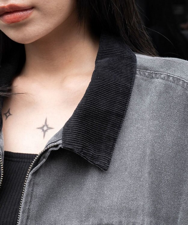 WEGO ワーカーズWジップブルゾン ブラック中濃色