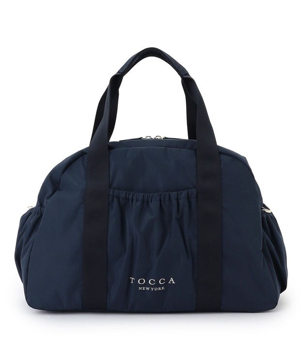 TOCCA 【WEB＆一部店舗限定】【一部カラー撥水・A4サイズ対応】AMIRARE NYLON BOSTON L ボストンバッグ ネイビー系
