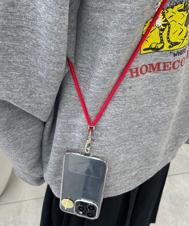 WEGO シート付きロープストラップ レッド