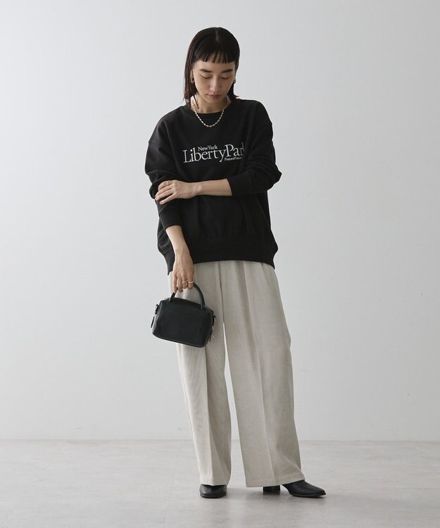 AMERICAN HOLIC Ｌｉｂｅｒｔｙ　Ｐａｒｋ刺繍スウェット① Black