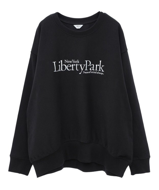 AMERICAN HOLIC Ｌｉｂｅｒｔｙ　Ｐａｒｋ刺繍スウェット① Black