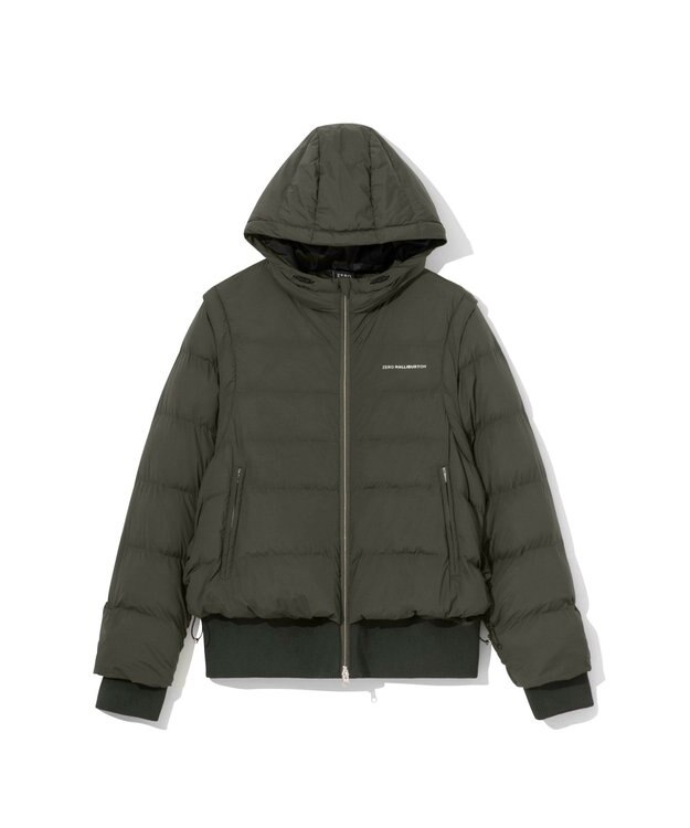 ZERO HALLIBURTON 【袖着脱可能】 2WAY 中綿アウター ZHG-W5A2a 85133 カーキ