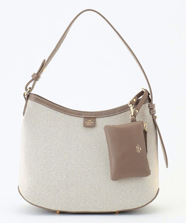 J.PRESS LADIES 【2way】キャンバス ショルダー バッグ モカ系