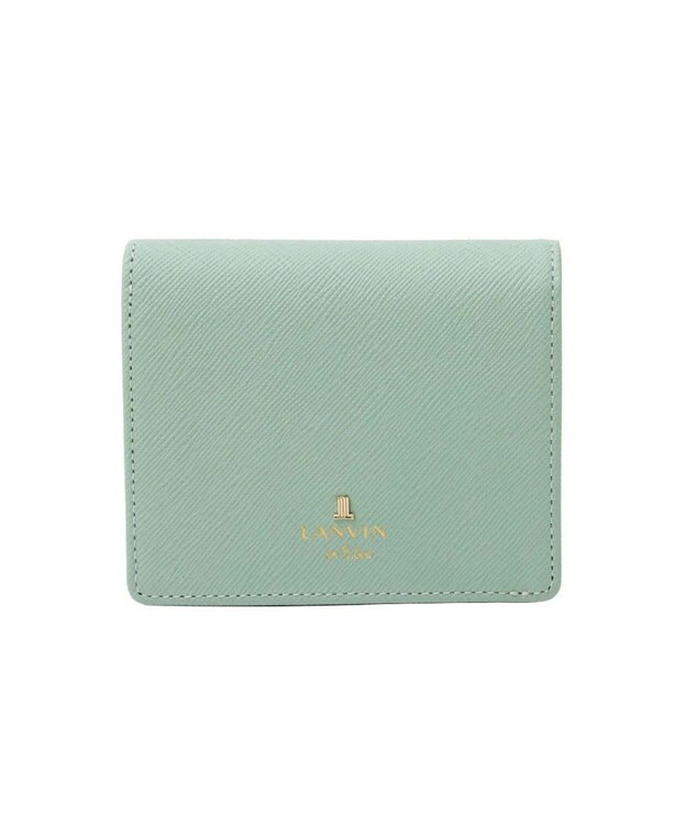 LANVIN en Bleu リュクサンブール 二つ折りコンパクト財布 ミント