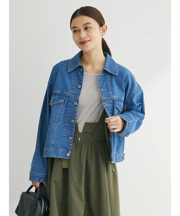 Green Parks ショート丈デニムジャケット Indigo